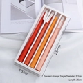 Set of 4 gradient orange tapered candles, 25cm length, for elegant home decor - Combination Pack (CITTA) / Gradient Orange (Blood Orange)