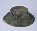 Tactical camouflage boonie hat for outdoor fishing with wide brim and vent holes - One Size / Jungle Digital