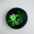 |green Petals Style Coconut Bowl