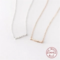 Set di collane mama in argento sterling S925 con finiture argento e oro rosa - Oro Bianco