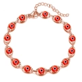 Bracelet / Rose Gold Red