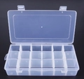 18-compartment Transparent Plastic Box (1 Unit)