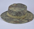 Tactical boonie hat with snake pattern camouflage and metal ventilation holes - One Size / Mandrake