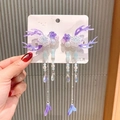 145# Purple Antlers A Pair Of Hairclips