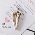 Detail of white triangle shell pendant with gold edges, size 53x24mm for DIY jewelry - Style 3# Triangle Cutout (53*24mm)