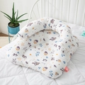 Baby nursing pillow set with colorful floral pattern and U-shaped support cushion - Lucky Clover