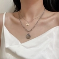 Collier Fleur De Cerisier - Acier Titane