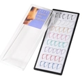 40pcs surgical steel nose rings set in multi-color finishes with plastic storage box - Multicolor 8mm