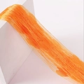 Vibrant orange heart tassel string curtain for doorway room divider decor - 1m Width * 2m Height / Orange