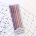 Set van 6 Morandi gelpennen in paars en roze in een transparant plastic doosje - 6 Stuks/Doos / Paarse Serie