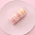 Set di 5 rotoli di nastro adesivo washi rosa a quadretti per scrapbooking e cancelleria - 04 Arancione a Quadretti