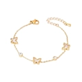 Papillon Coquillage Blanc Strass