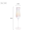 Iridescent glass champagne flute with 145ml capacity and elegant rainbow pearl finish - Iridescent Champagne Glass