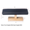 Wooden Jewelry Stand In Black Leather