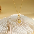 143 Sunflower Necklace - Gold