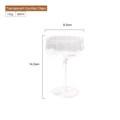 Bicchiere da cocktail a tulipano in cristallo a coste da 260 ml con stelo alto - Bicchiere da Cocktail Trasparente