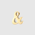 Colgante de acero inoxidable dorado con símbolo ampersand para creación de joyas DIY - Estilo Símbolo & (YP25278) / Color Acero