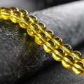 Polished transparent yellow crystal glass beads for DIY jewelry and accessories - 4mm (Approx 90pcs) / Yellow