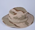 Tactical boonie hat in three-color desert camouflage pattern with wide brim and vents - One Size / Tri-Color Desert Camouflage