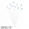 Light blue EVA foam star cake topper picks for party decorations 10 pieces set - Large Blue Star - 10 Pack