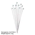Creative light blue EVA foam star cake topper picks for birthday party decoration - Small Blue Star - 10 Pack
