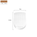 Bicchiere da cocktail trasparente da 300ml con peso di 127g e altezza di 9,5cm - Bicchiere da Bibita Trasparente