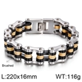 Silver Black Gold Tricolor Motorcycle Chain Style (KB77331-BD)