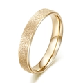 US Size 5 (Circumference 49mm) / 3MM Frosted Style (XBK25127) / Gold