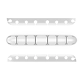 White 7-slot silicone cable organizer set for desk cord management and wire fixing - CR08 (7 Slots) / White