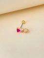 18K Gold Rainbow Zirconia