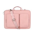Maletín rosa impermeable para portátil con asas reforzadas y correa ajustable - 15.6" / Con Correa de Hombro / Rosa Elegante