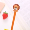 Cute orange cartoon lion gel pen for students, creative stationery on a desk - Brown Lion