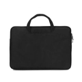 Detail of waterproof 14-inch laptop sleeve with reinforced handle and smooth side zipper - 11/12 Inch / Black