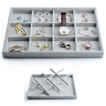 Large 12-compartment Ice Flower Velvet Tray