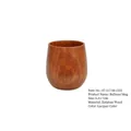 Classic wooden belly mug made of natural jujube wood with dark lacquered finish 6.5x7cm - Belly Cup / 7.8x7.8cm