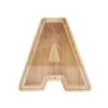 Kreative Spardose in A-Form aus Holz mit transparenter Abdeckung für die Heimdekoration - Buchstabe A