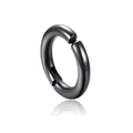 Minimalistischer Punk-Stil schwarzer Edelstahl-Ohrclip für Ohren ohne Ohrlöcher - Stil 5-12mm
