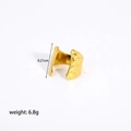 Macro shot of gold hammered metal band detailing with dimensions 0.21cm and 6.8g weight - Concave-Convex Hammered Wide Surface Style (YYR023082)