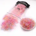 Pack de 2500 petits élastiques à cheveux colorés pour enfants dans un sac mignon - 2500 Pcs (Petit/Sac) / Couleur Gelée