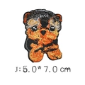 Yorkshire Terrier dog embroidered patch 5.0x7.0 cm for clothing DIY craft project - J-Yorkshire Terrier (5.0 * 7.0cm)