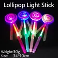 Lollipop LED glow sticks in pink, blue, and purple colors for party celebrations - Lollipop Glow Stick