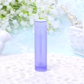 Empty 5g purple plastic lip balm tube container with cylindrical twist-up base - Purple