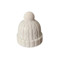 Tappo per vino in silicone bianco a forma di cappello di lana per sigillare bottiglie - Grigio/Bianco