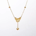 Collana Con Fiocco A Cuore In Oro X663 / Oro 18K