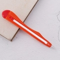 Orange tool-shaped utility knife pen with a retractable blade and red sliding button - Red Utility Knife