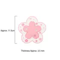 Sottobicchiere a fiore di ciliegio rosa e bianco in silicone da 11,5 cm per il tavolo - Piccolo (11.5cm) / Rosa