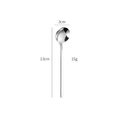 Golden 304 stainless steel coffee spoon with 13cm length and 15g weight in white background - 410 Stainless Steel / 13cm / Natural