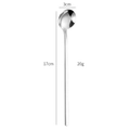 304 stainless steel coffee spoon in gold finish, 17cm long, 3cm wide and weighing 20g - 410 Stainless Steel / 17cm / Natural