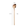 Single rose gold 304 stainless steel coffee spoon 15cm for honey and dessert - 304 Stainless Steel / 15CM / Rose Gold