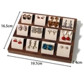 Twelve-bit Ear Studs Seat Beige Velvet